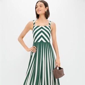 Tuckernuck Laina Green Stripe Dress NWT